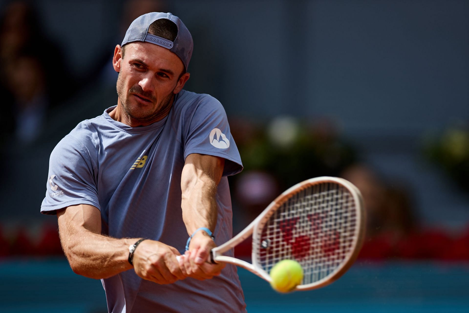 Paul in action at the 2025 Madrid Open (Source: Getty)